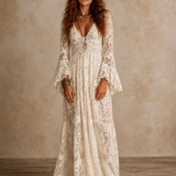 Emily | Vintage Silhouette Maxi Suknelė Moterims