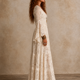 Emily | Vintage Silhouette Maxi Suknelė Moterims