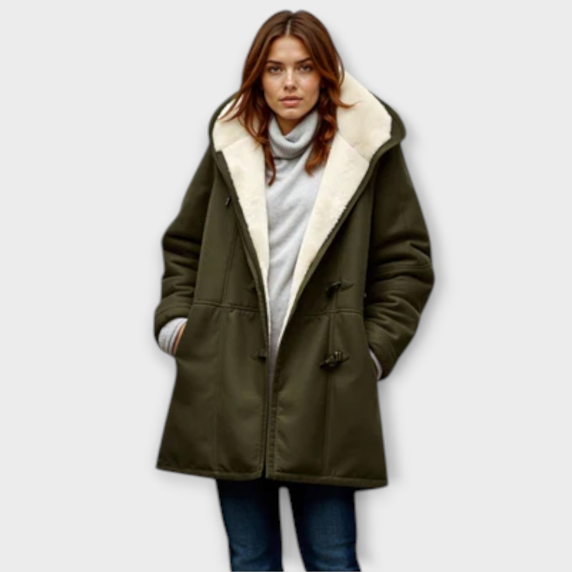 Antonia - Patogus Paltas su Fleece Pamušalu