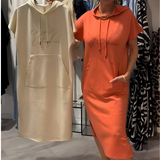 Saskia™ | Kasdienis suknelė su gobtuvu