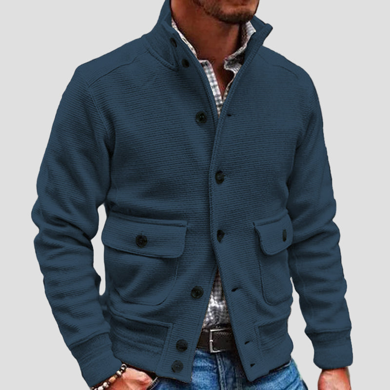 Kaltgold - Vyriškas paltas su aukštu kaklu