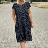 Avanille | Vasarinė Suknelė su Apvaliu Kaklu