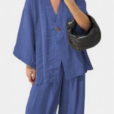 Eli | Oversize komplektas su V formos topu
