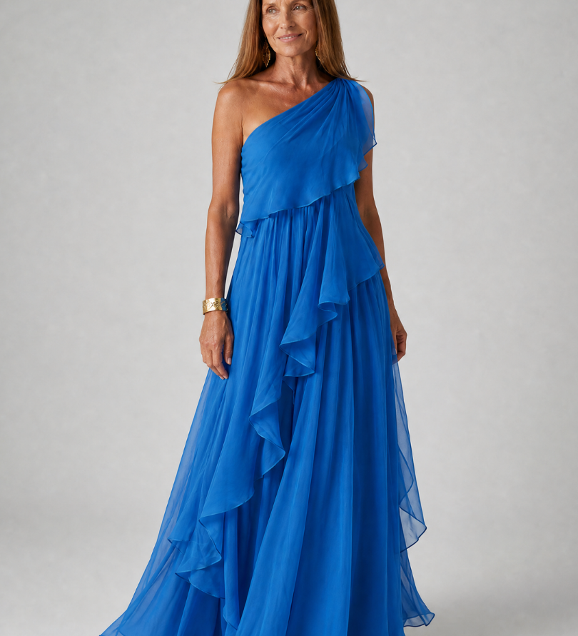 Talia | Kaskadinė Ruffles Maxi Suknelė