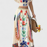 Itzel | Boho komplektas su etniniais raštais