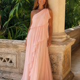 Talia | Kaskadinė Ruffles Maxi Suknelė