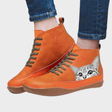 Milene - Bottes en cuir pour les amoureux des chats