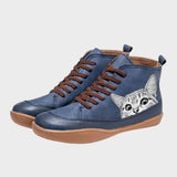 Milene - Bottes en cuir pour les amoureux des chats