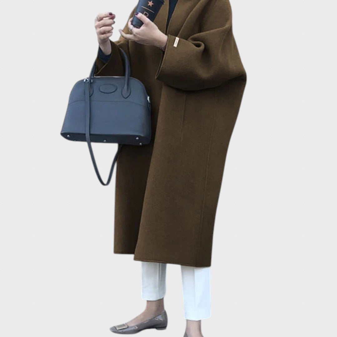 Lukrecija | Elegantiškas ilgas vilnonis paltas