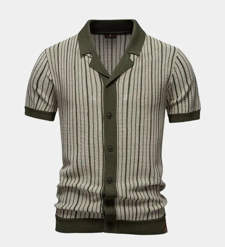 Laurits™ | Dryžuotas Megztinis Polo