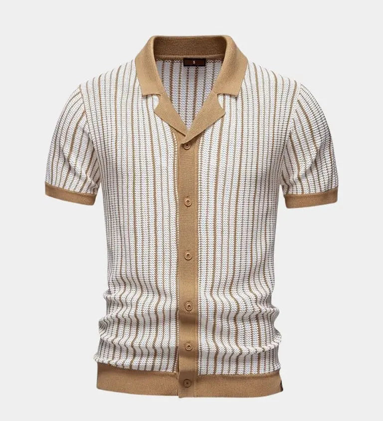 Laurits™ | Dryžuotas Megztinis Polo