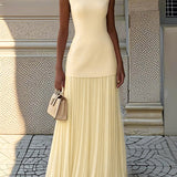 Shayla | Plisuotas Maxi Suknelė