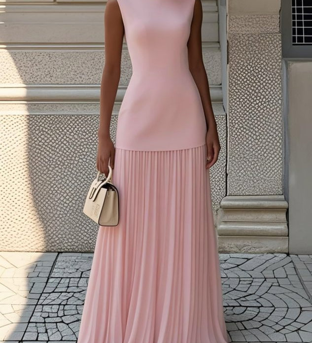 Shayla | Plisuotas Maxi Suknelė