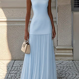 Shayla | Plisuotas Maxi Suknelė
