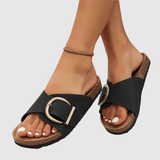 Teresė™ | Ortopedinės veliūro sandalos