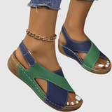 Rūta™ | Dvispalvės odinės sandalos