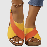 Rūta™ | Dvispalvės odinės sandalos