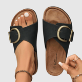 Teresė™ | Ortopedinės veliūro sandalos
