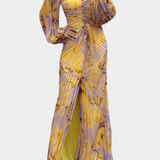Quintessa™ | Spalvingas Plisuotas Maxi