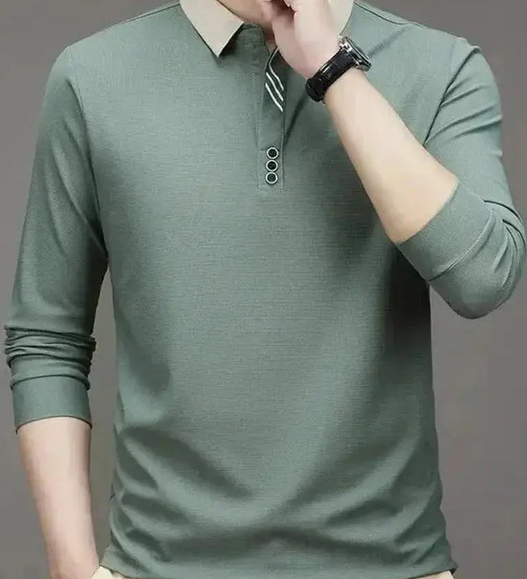 René™ | Elegantiška Ilgomis Rankovėmis Polo
