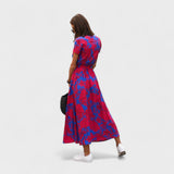 Rožinis Lirio Suknelė - Boho Chic Stilius