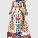 Itzel | Boho komplektas su etniniais raštais