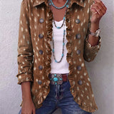 Simone | Tiermuster-Jacke mit Volants