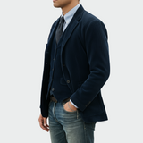 Tommy™ | 2 dalių komplektas: Švarkas ir Liemenė iš Aksomo